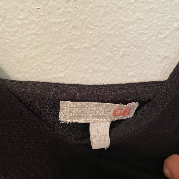 GB Gianni Bini Spaghetti Strap Black Dress L - Picture 4 of 4